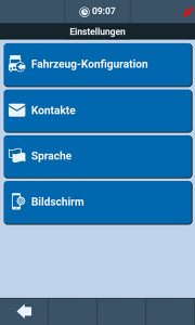 Softwarescreen - Android App LKW-Abfahrtskontrolle